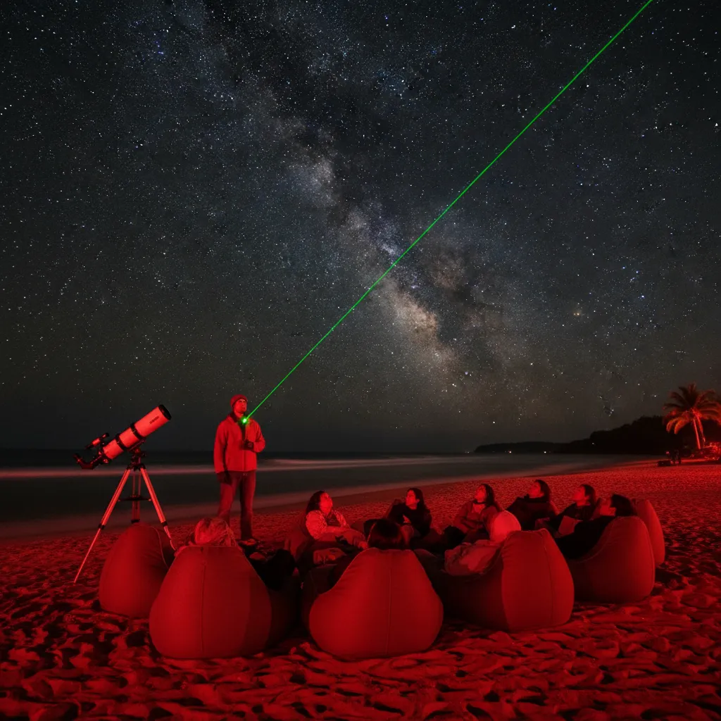 Good Heavens stargazing tour group on Great Barrier Island