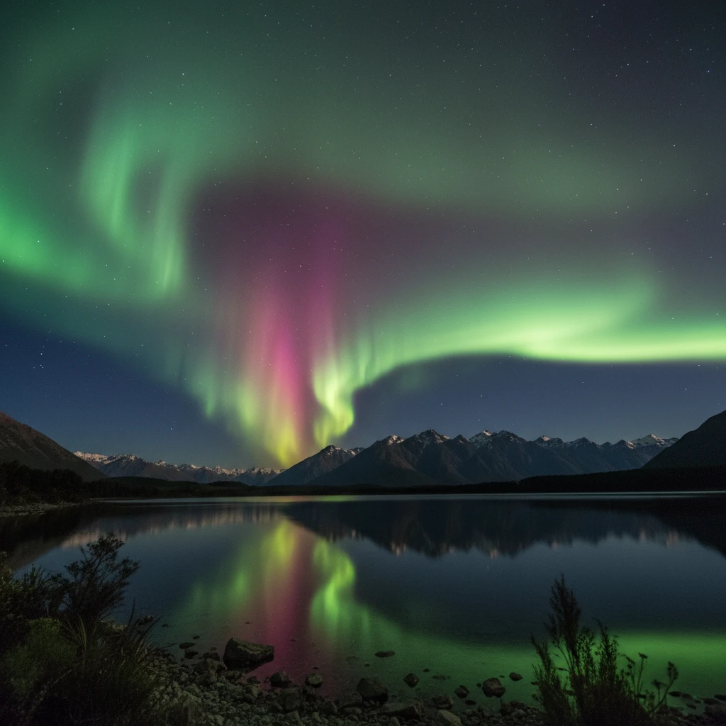 Aurora Australis Southern Lights New Zealand
