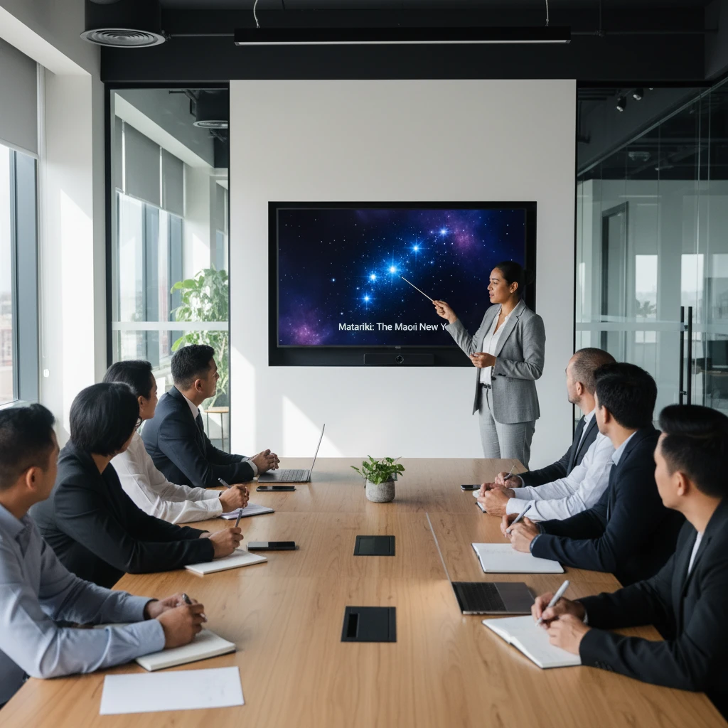 Matariki educational workshop in a corporate setting