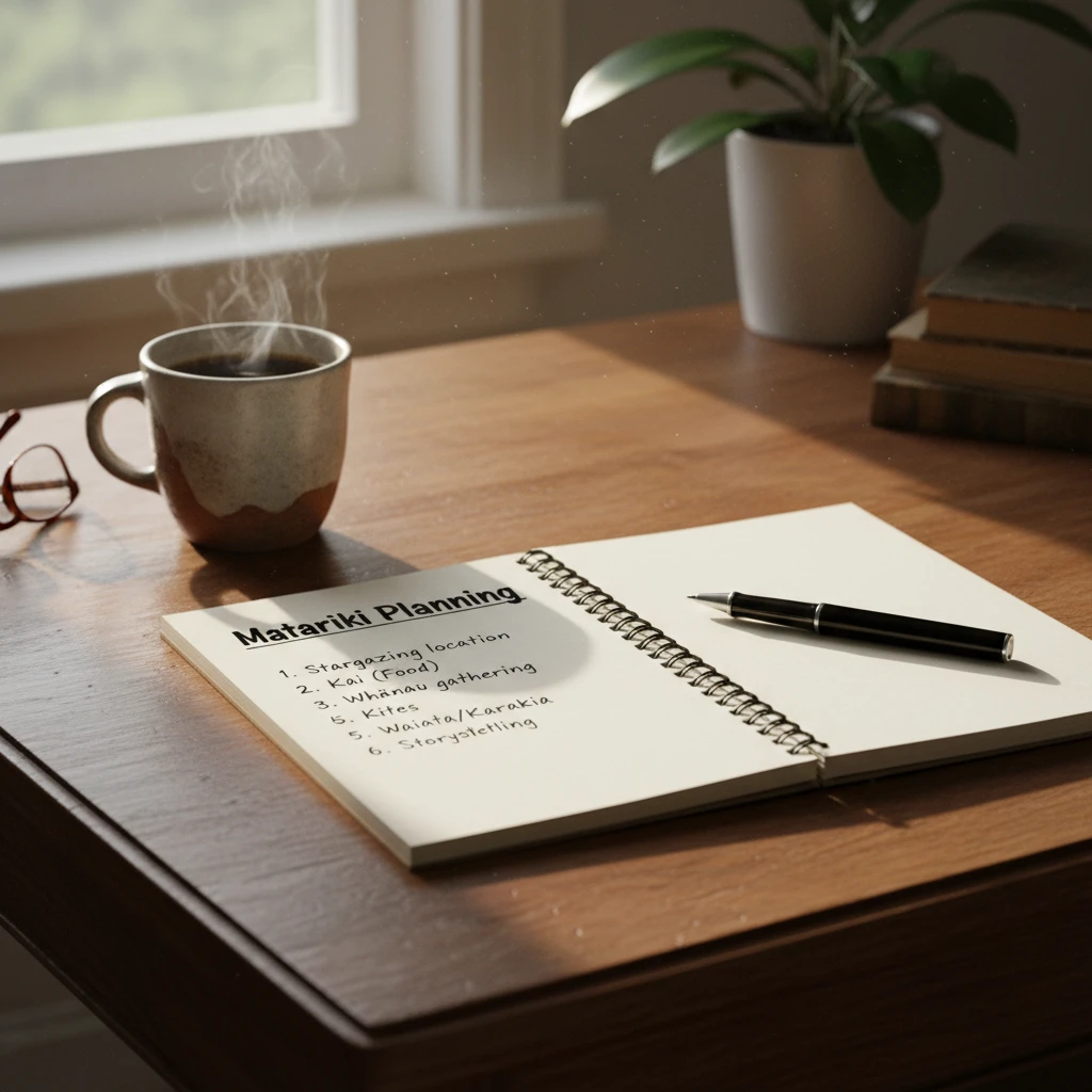 HR planning notebook for Matariki events