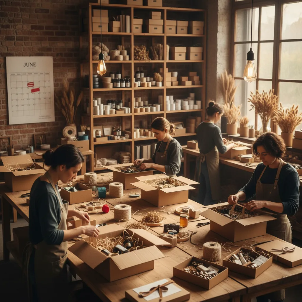 Artisans packing bulk Matariki corporate orders