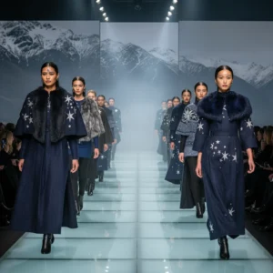 Models showcasing modern Matariki fashion on a runway