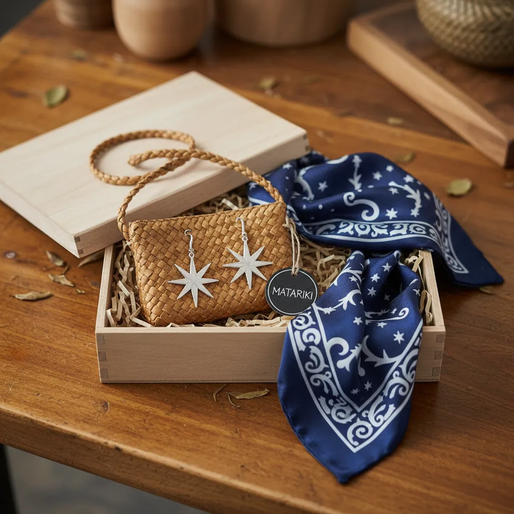 Matariki fashion gift guide flat lay