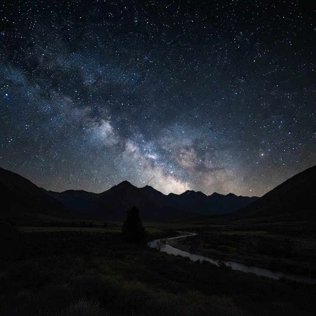 The Matariki star cluster shining in the night sky